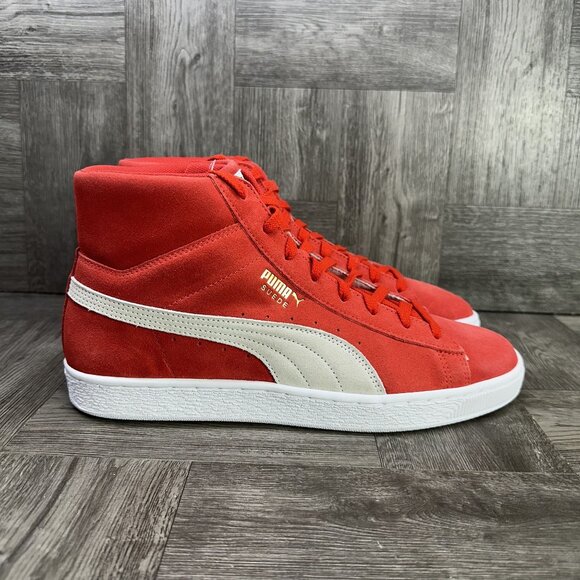 Puma Other - Puma Suede Mid 21 Men's size 10.5 High Risk Red Casual Shoes 380205-03